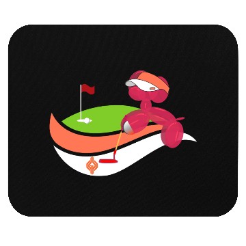Discover Summer Golf Balloon Dog Mouse Pads