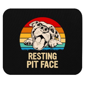 Discover Resting Pit Face Mouse Pads