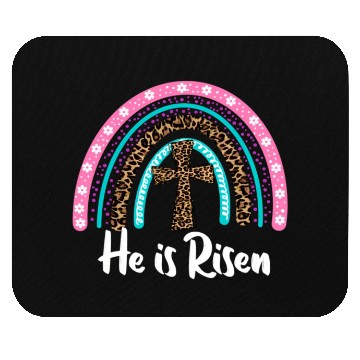 Discover Easter For Christian N Mom He Is Risen Leopard Mouse Pads