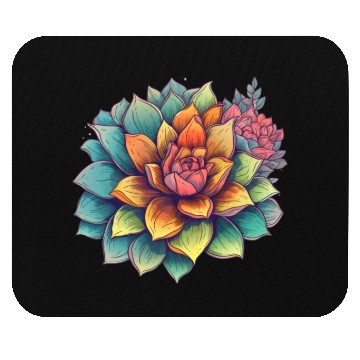 Discover Cactus Blooming Cacti Succulent Lover Wildflower Mouse Pads