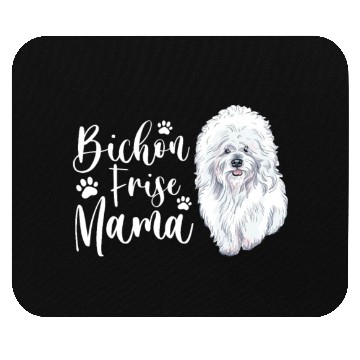 Discover Bichon Frise Mama Mouse Pads