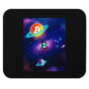 Discover Bitcoin Coin-Crypto SPACE Mouse Pads