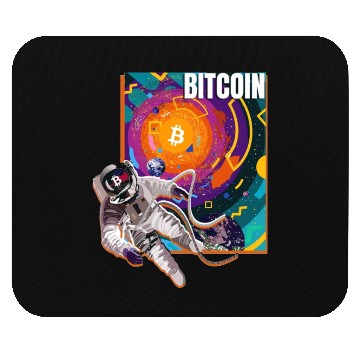 Discover Bitcoin Coin-Crypto Astronaut Mouse Pads