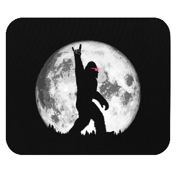 Discover Rock N' Roll Bigfoot Sunglasses Night Stroll Moon Mouse Pads