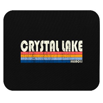 Discover 70S 80S Style Crystal Lake Il Mouse Pads