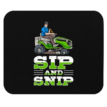 Discover Lawn Mowing Lawn Mower Gardener Gardening Beer Mouse Pads