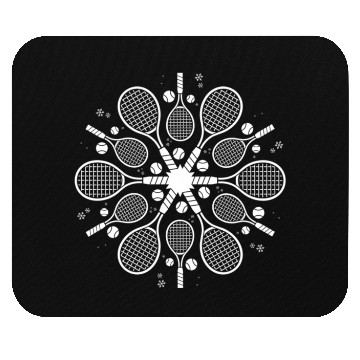 Discover Tennis Snowflake Tennis Mouse Pads