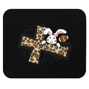 Discover Happy Easter He Is Risen Jesus Cross Easter Bunny Mouse Pads