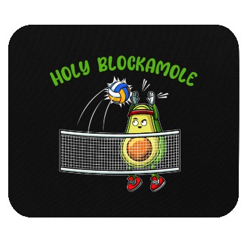 Discover Holy Blockamole I Volleyball Avocado Food Mouse Pads