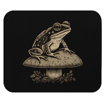 Discover Cottagecore Floral Frog Aesthetic Wo Mouse Pads