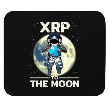 Discover XRP Cryptocurrency-Crypto Astronaut-TO THE MOON Mouse Pads