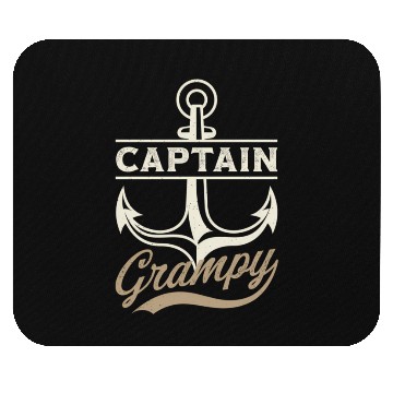 Discover Boating Cruise Vacation Captain Grampy Mouse Pads