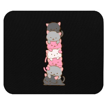 Discover Demigirl Pride Kawaii Cat Mouse Pads