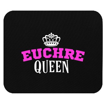Discover Euchre Card Game Queen Mom Gift Aunt Hearts Mouse Pads