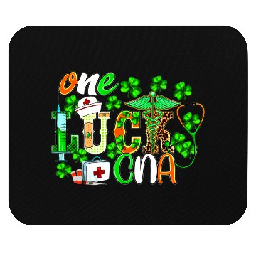 Discover St Patrick'S Day One Lucky Cna Leopard Mouse Pads
