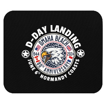 Discover Omaha beach 80th anniversary Mouse Pads