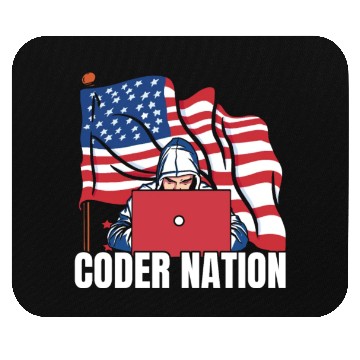 Discover Programmer Coder Us Flag Programming Coding Mouse Pads