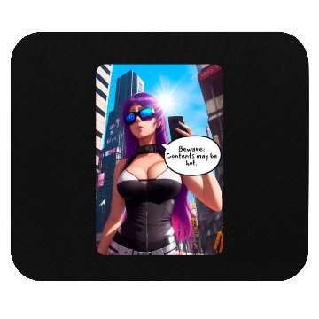 Discover Cyberpunk Waifu Influencer Design 5 Mouse Pads
