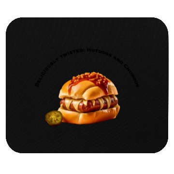 Discover Hotdog bun with churros Mouse Pads design