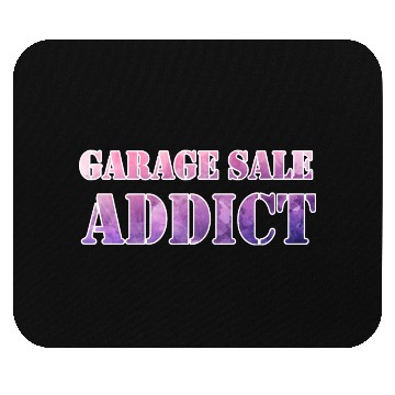 Discover Garage Sale Addict pink purple watercolor Mouse Pads