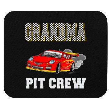Discover Grandma Pit Crew Birthday Racing Car Theme Race Mouse Pads