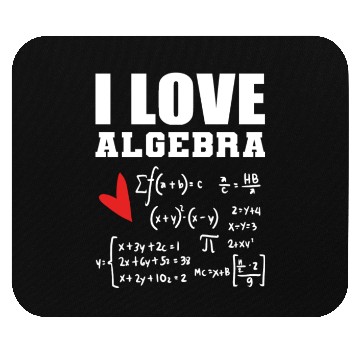 Discover I Love Algebra Student Scholar Gift Mouse Pads