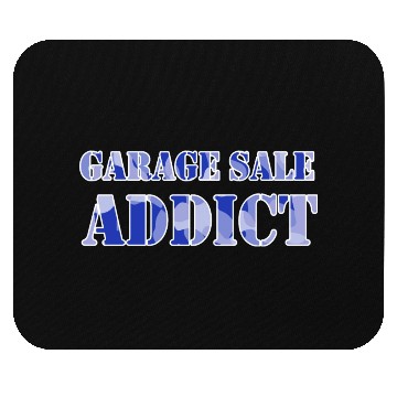 Discover Garage Sale Addict blue camo Mouse Pads