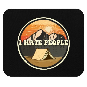 Discover I Hate People Camping Nature Outdoor Camper Mouse Pads