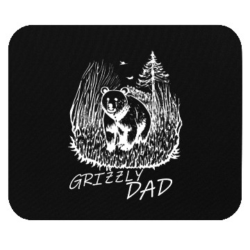 Discover Grizzly Dad Father's Day Mouse Pads