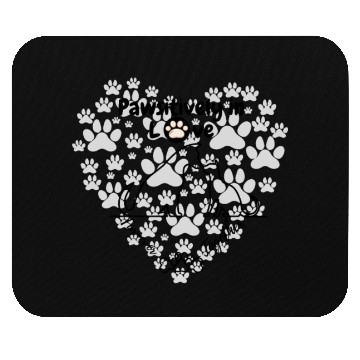 Discover Couple of pets, silhouettes couple dog&cat Mouse Pads