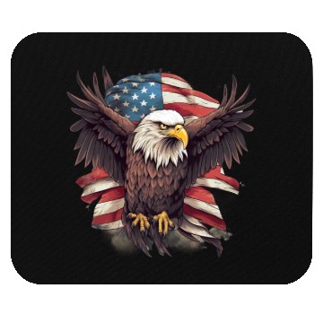Discover Merica Patriotic USA Eagle Mouse Pads