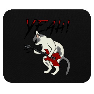 Discover Cat Rock Guitar Mouse Pads
