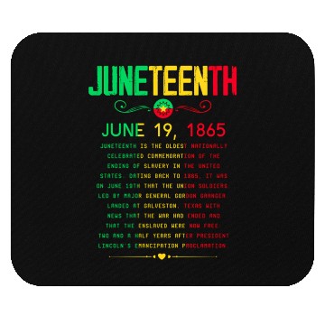 Discover Juneteenth 1865 Juneteenth African American June 1 Mouse Pads