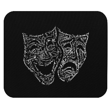 Discover Comedy Tragedy Word Mouse Pads