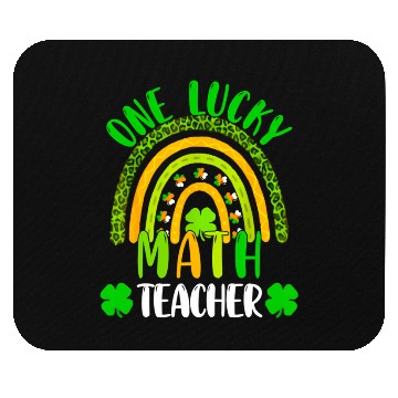 Discover One Lucky Math Rainbow Teacher St Patricks Day Rai Mouse Pads