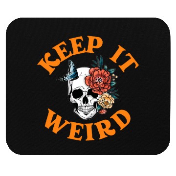 Discover Keep It Weird Morbid Halloween Mouse Pads