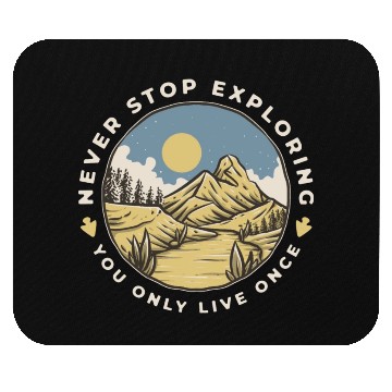 Discover Desert Mountain Adventure Mouse Pads