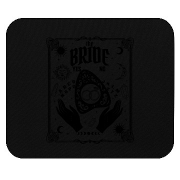 Discover Witch Bride Gothic Halloween Tarot Bachelorette Mouse Pads