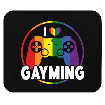 Discover I Love Gayming Gay Pride Lesbian Rainbow Flag Mouse Pads