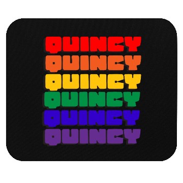 Discover Quincy Rainbow Type Mouse Pads