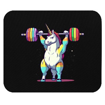 Discover Unicorn Weighlifting Mouse Pads