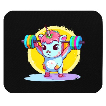 Discover Unicorn Weighlifting Mouse Pads