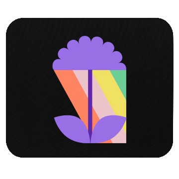 Discover Rainbow Flower Nature Happy Camping Mouse Pads
