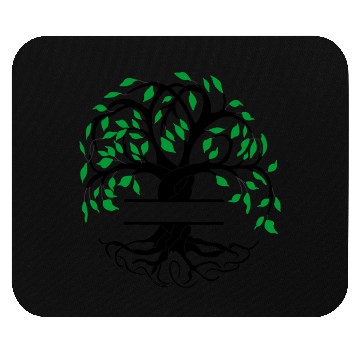 Discover Yggdrasil the tree of life with nameplate Mouse Pads