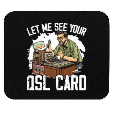 Discover Ham Radio Operator Morse Code Radioactivity Mouse Pads