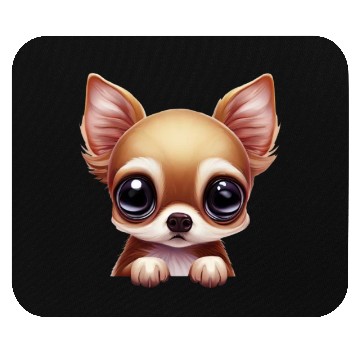 Discover Charming Chihuahua Portrait Mouse Pads