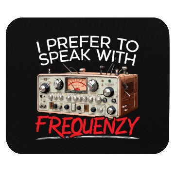 Discover Ham Radio Operator Morse Code Radioactivity Mouse Pads