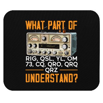 Discover Ham Radio Operator Morse Code Radioactivity Mouse Pads