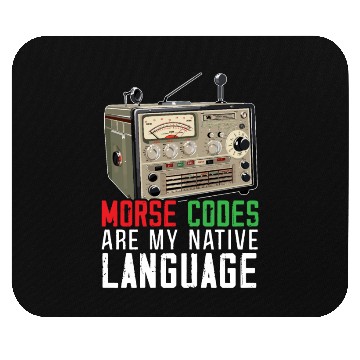 Discover Ham Radio Operator Morse Code Radioactivity Mouse Pads