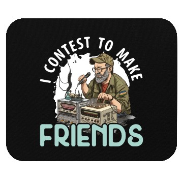 Discover Ham Radio Operator Morse Code Radioactivity Mouse Pads